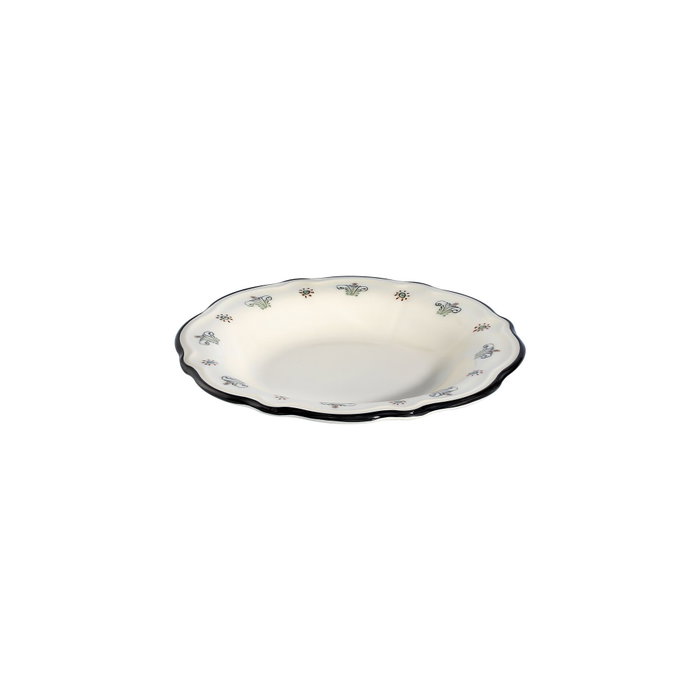 Hermia Helen Fulya 24 Ytkm Juego de Cena de Porcelana Multicolor de 24 Piezas